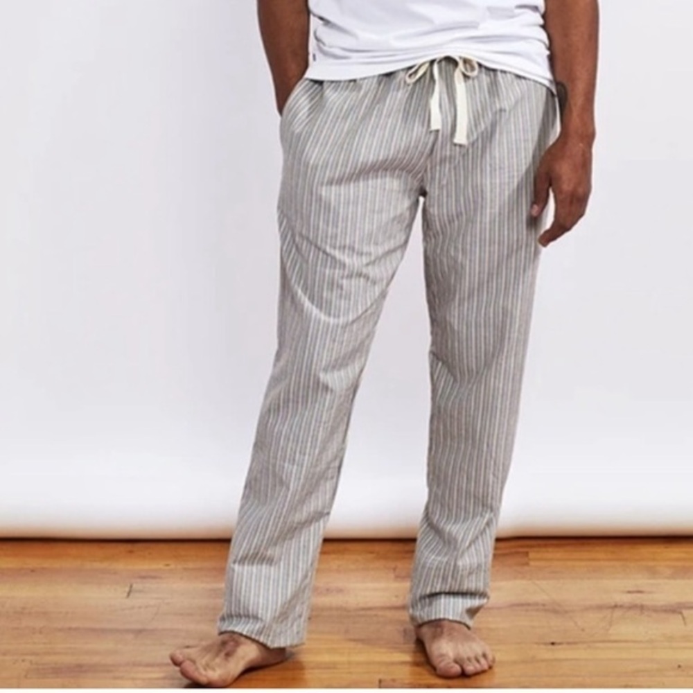 Coyuchi Cotton Pajama pant striped